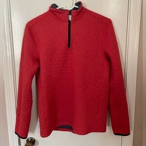 Men's XS J. Crew Quilted diamond half-zip pullover